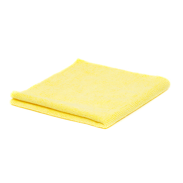 Poshlyf Microfiber Cloth Edgeless Ultrasonic Cut 40cm x 40cm Light Yellow 380 GSM (1 unit)