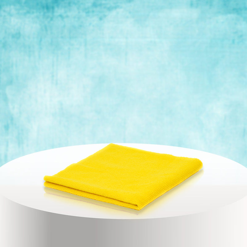 Poshlyf Microfiber Cloth Edgeless Ultrasonic Cut 40cm x 40cm Yellow 380 GSM (1 unit)